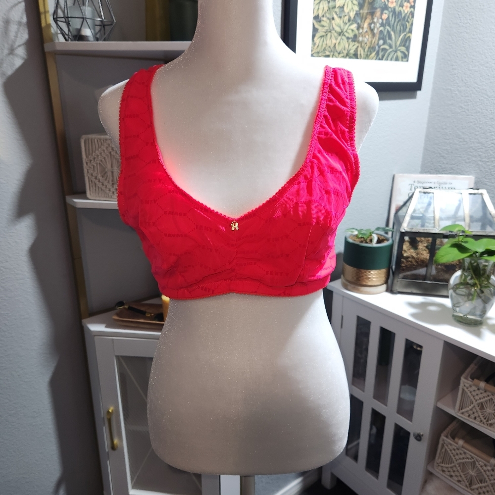 Hot Pink Savage Fenty Bralette